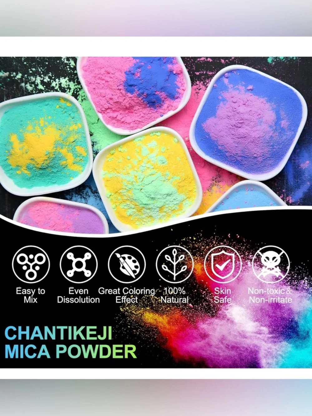 Mica Powder Set — Multi-Color 24-Color Kit - Picture 4 of 5